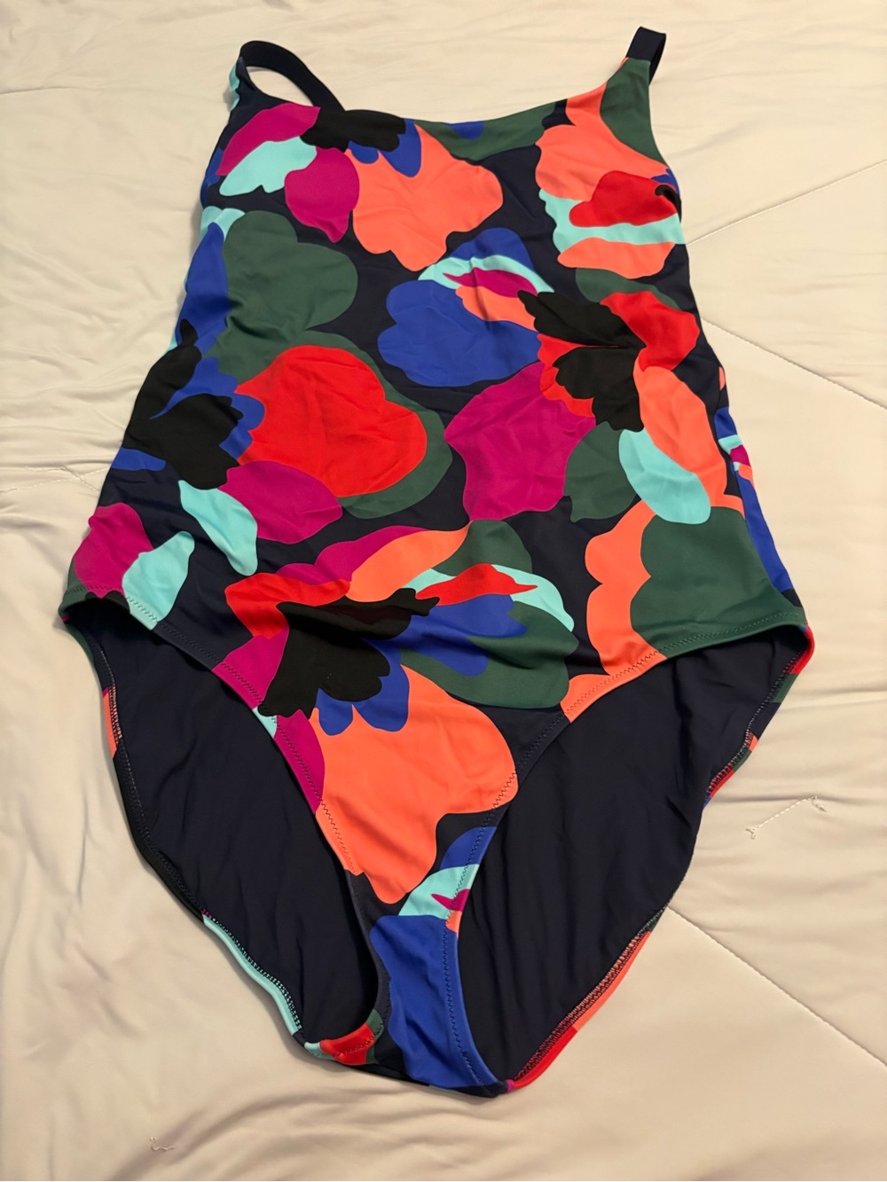 Vibrant Floral One-Piece Swimsuit - Multicolor